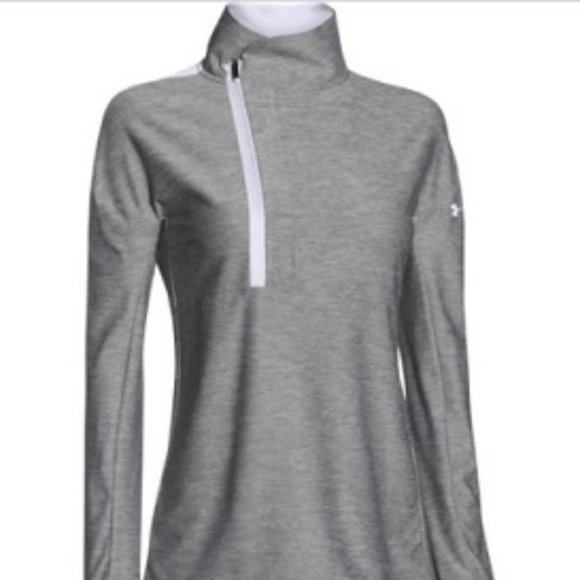 Women's Under Armour Loose AllSeason Gear Asymmetrical Hotshot 1/2 Zip - Small - Picture 11 of 11